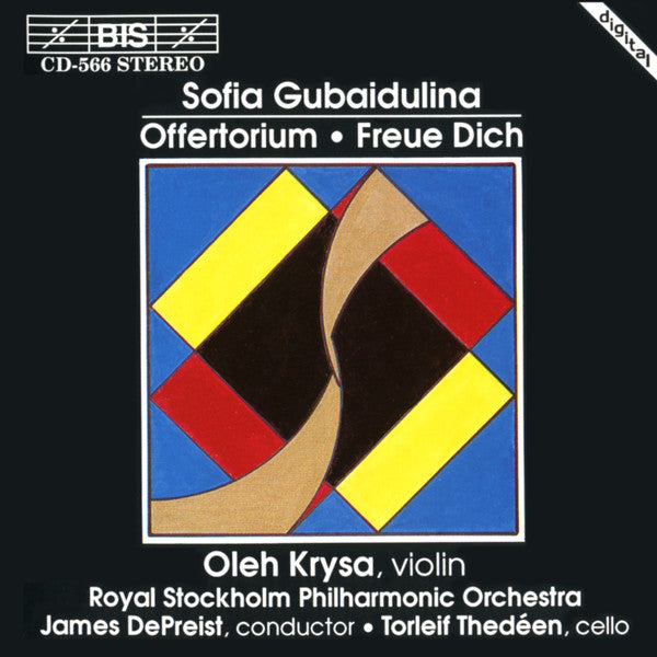 Sofia Gubaidulina - Offertorium; Rejoice!, Oleh Krysa (Violin) 1993 BIS ‎– BIS-CD-566