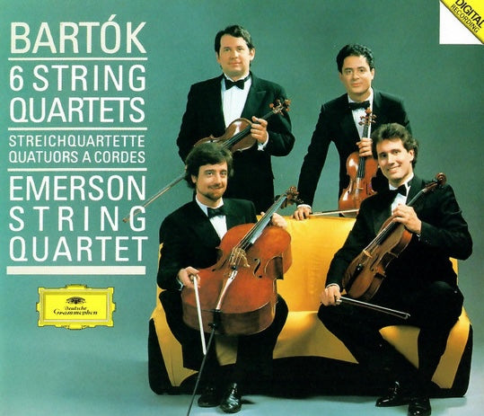 Bartok - Emerson String Quartet – 6 String Quartets. USA 2xCD 1988 Deutsche Grammophon – 423 657-2