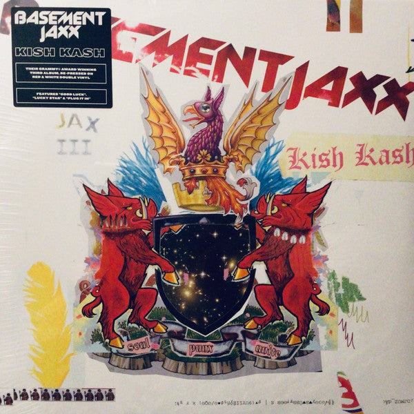 Basement Jaxx – Kish Kash, 2xLP Red & White Coloured Vinyl