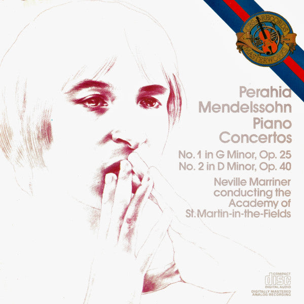 Mendelssohn – Piano Concertos Nos. 1&2, Perahia. E.U. 1987 CBS Masterworks – SMK 42401