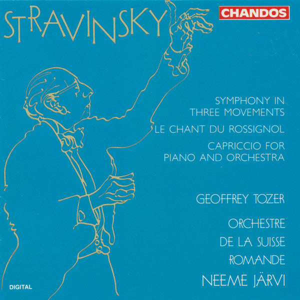 Stravinsky - Le Chant Du Rossignol,  Symphony In Three Movements - Järvi, Tozer. Chandos ‎– CHAN 9238