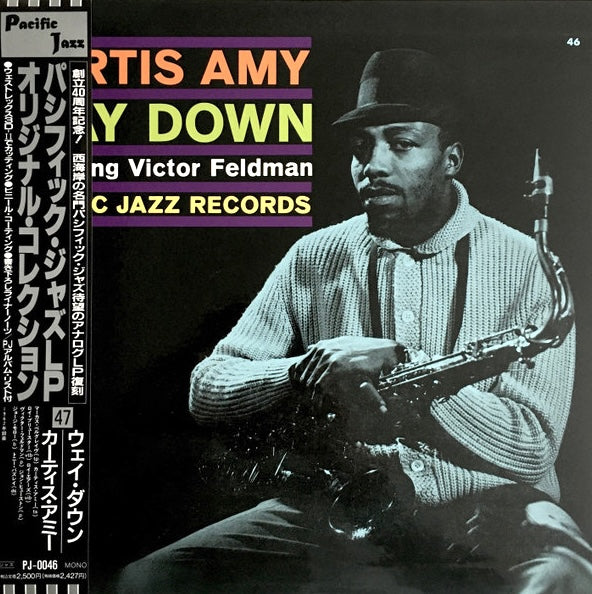 Curtis Amy Featuring Victor Feldman – Way Down, 1992 Pacific Jazz – PJ-0046 Japan Vinyl LP + Obi