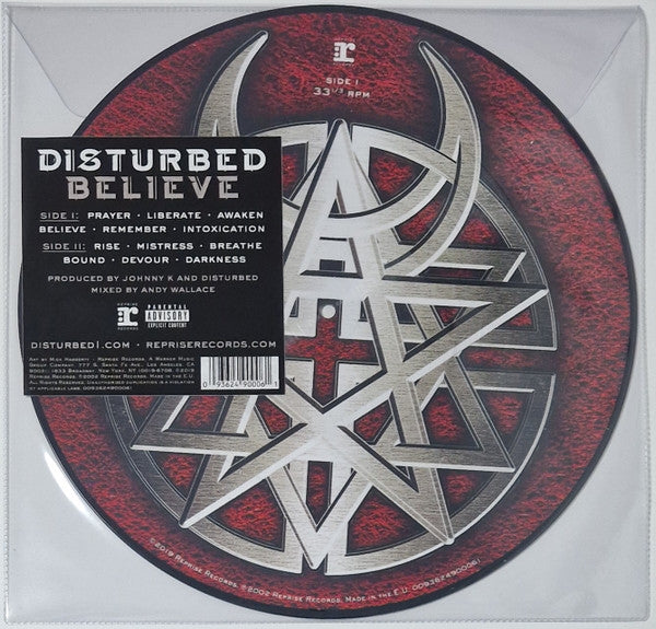 Disturbed – Believe, Limited Edition, Picture Disc LP