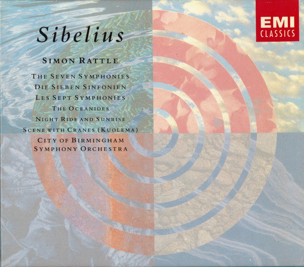 Sibelius: The Seven Symphonies, Simon Rattle, City Of Birmingham Symphony Orchestra, 4xCD EU 1994 EMI Classics CMS 7 64118 2