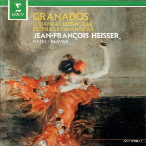 Granados - Danzas Españolas - Escenas Románticas, Jean-François Heisser, Germany 1992 Erato ‎– 2292-45803-2