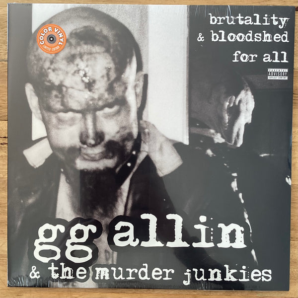 GG Allin & The Murder Junkies - Brutality & Bloodshed For All, Coloured Vinyl LP