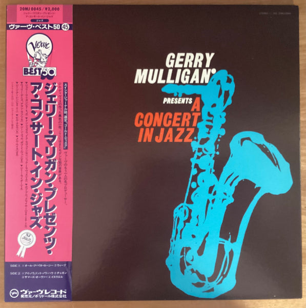 Gerry Mulligan Presents A Concert In Jazz, 1985 Verve Records – 20MJ 0045 Japan Vinyl + OBI