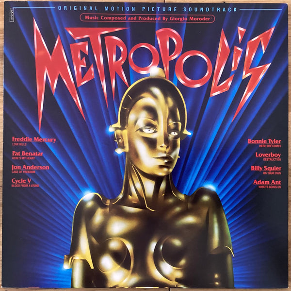 Metropolis (Original Motion Picture Soundtrack), 1984 CBS/Sony – 28AP 2910 Japan LP