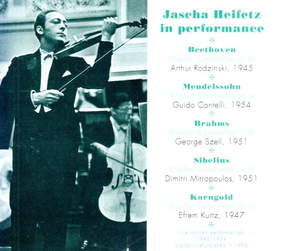 Jascha Heifetz ‎– In Performance, 2xCD US Music & Arts ‎– CD 766-2