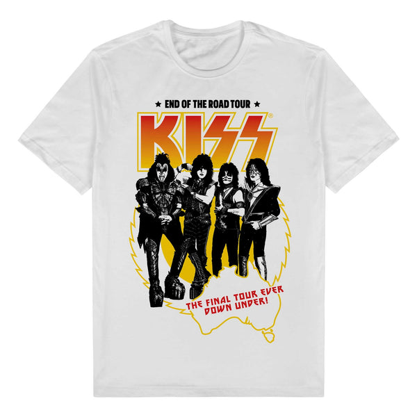 Kiss, "End of the Road Tour Down Under" T-shirt