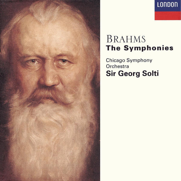 Brahms - The Symphonies, CSO, Sir Georg Solti. Germany 1996 4xCD London Records 430 799-2