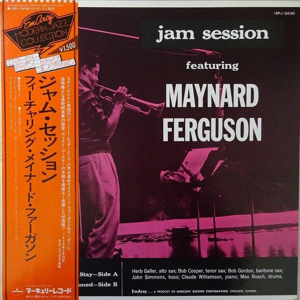 Maynard Ferguson – Jam Session Featuring Maynard Ferguson, 1980 Mercury – 15PJ‐34(M) Japan Vinyl LP + OBI