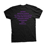 Metallica, "Master of Puppets (Tracks)" T-shirt