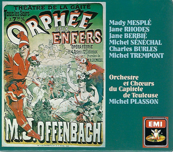 Offenbach : Orphee Aux Enfers. Mesple . Rhodes . Plasson. France 2xCD Box Set EMI – CDS 749647 2