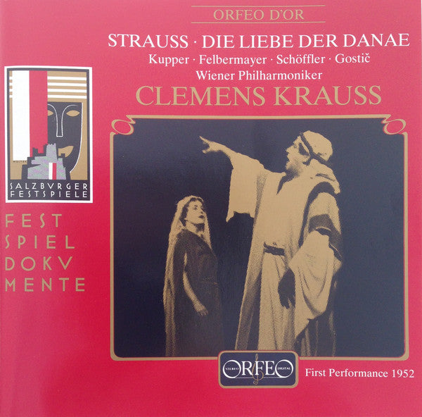 Strauss . Die Liebe Der Danae, Kupper, Clemens Krauss. 3xCD Germany 1992 Orfeo C 292 923 D