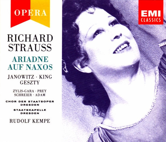 R Strauss – Ariadne Auf Naxos, - Gundula Janowitz, Rudolf Kempe, Germany 1992 EMI Classics – 764159-2 (2xCD Set)