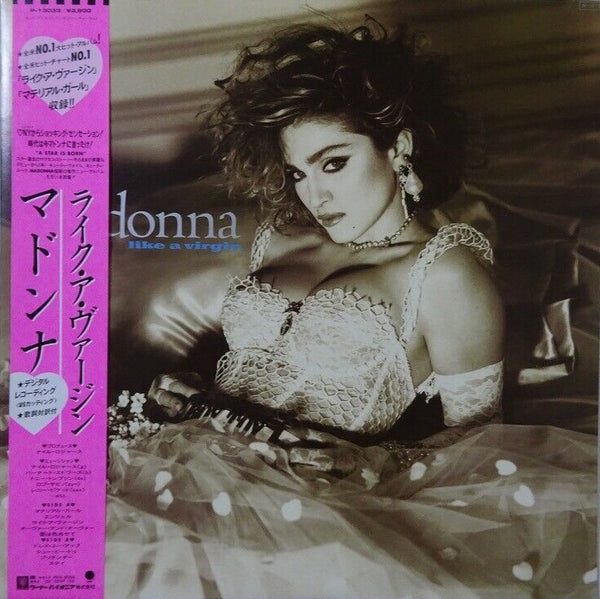 Madonna - Like A Virgin, 1984 Sire – P-13033 Japan Vinyl LP + Obi