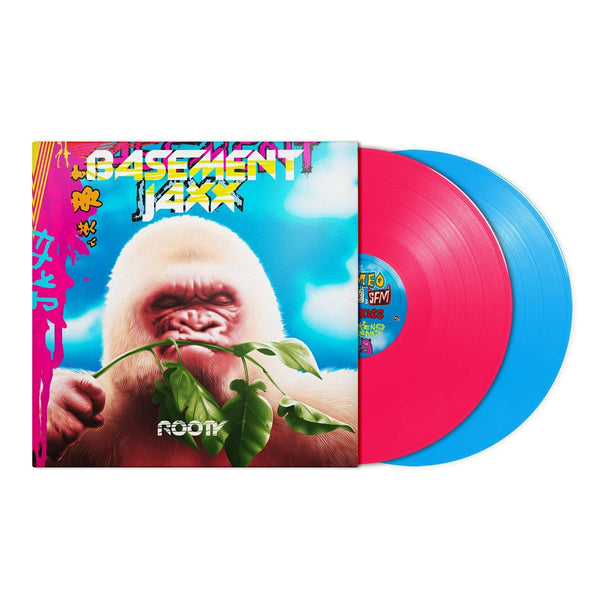 Basement Jaxx ‎– Rooty, 2xLP Pink + Blue Coloured Vinyl